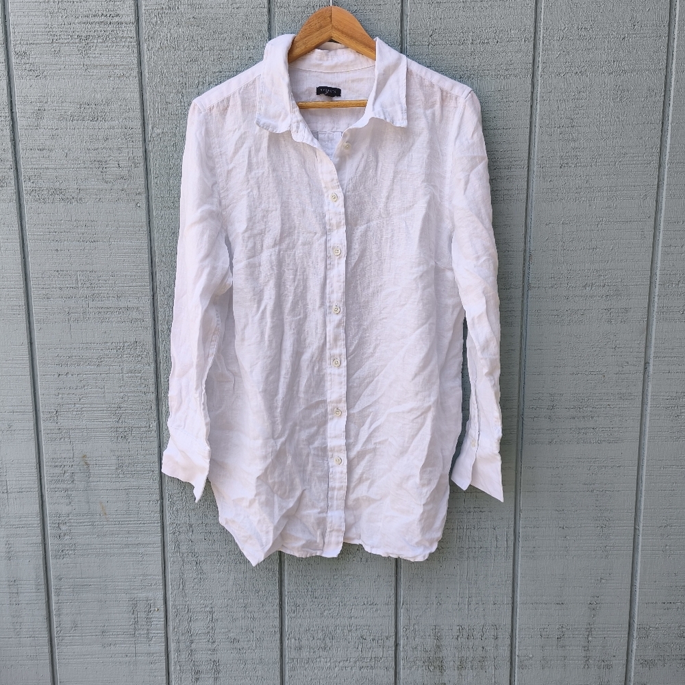 Classic White Button-Up Shirt
